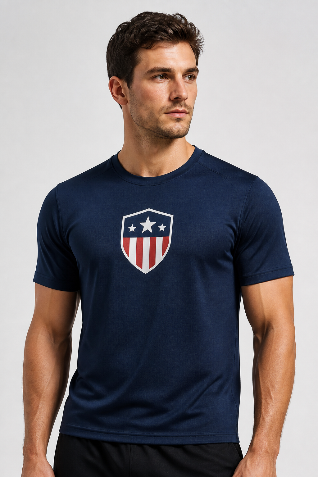 Model wearing the Liberty Sport Tee